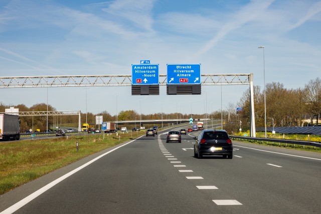 Voorbeeld afbeelding van A1: Afsluiting knooppunt Eemnes &ndash; knooppunt Muiderberg richting Amsterdam