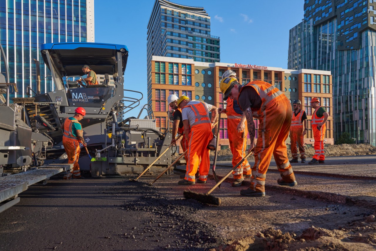Werkzaamheden voor de verbreding van de A10 Zuid. Foto: Marcel Steinbach